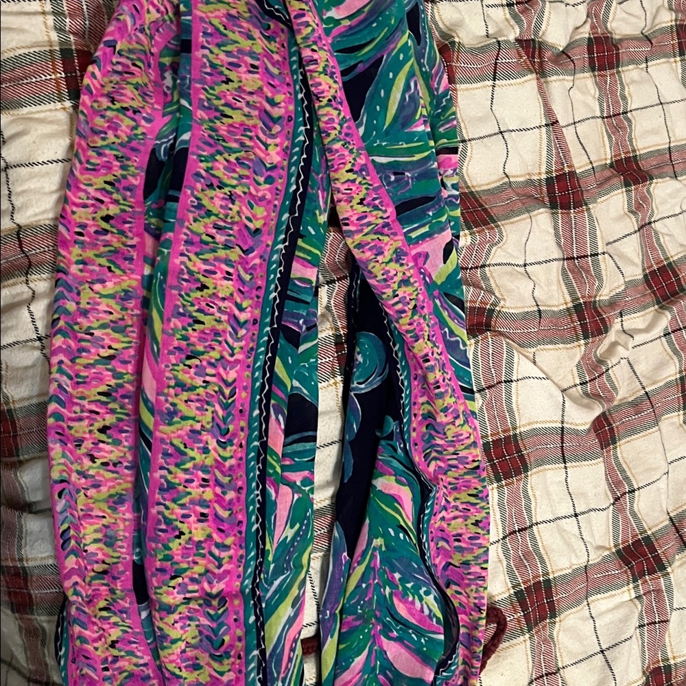 Vibrant Multi-Color Patterned Scarf - image 1